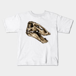 Dinosaur Skull Edmontosaurus Kids T-Shirt